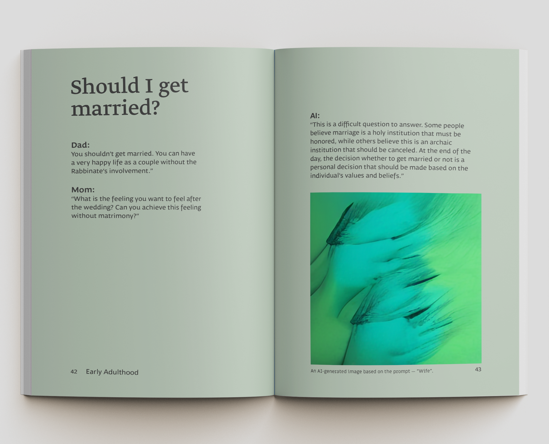 Graphic of a typography specimen showing the alphabet and numerals on top of a dark gray background.