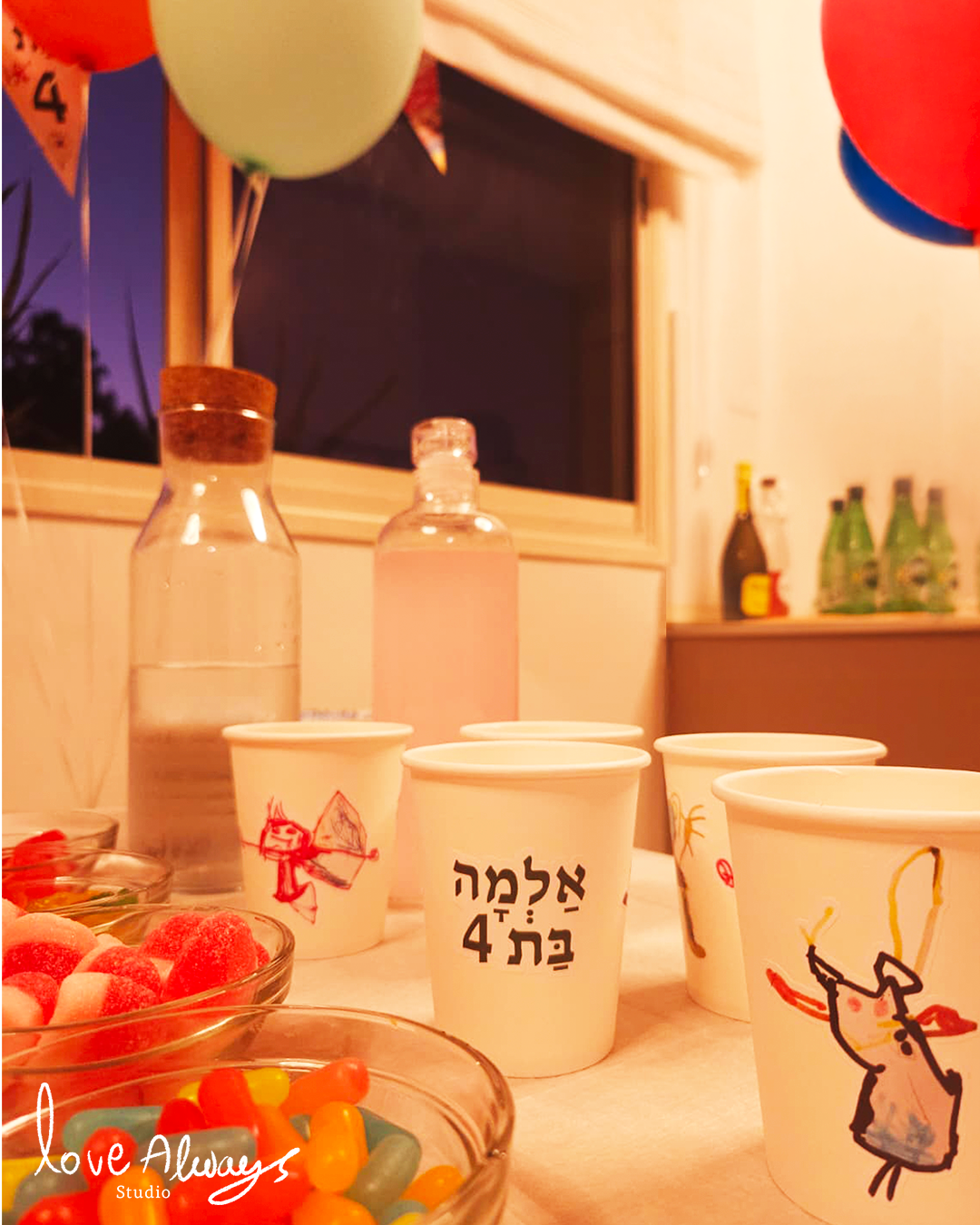 Anders brand wordmark in white placed on top of an image of a modern interior design.